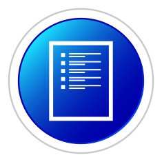 Document icon on a round button N16
