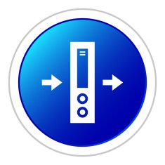 Network Server icon on a round button N8