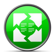 Chevron Chart icon on a round button N17