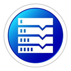 Flowchart icon on a round button N30