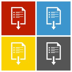 Document icon on square buttons N5