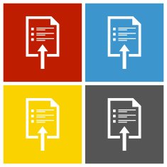 Document icon on square buttons N6