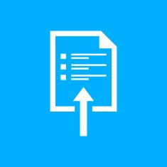 Document icon on a blue background N4