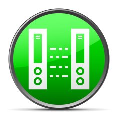 Network Server icon on a round button N11