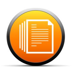 Document icon on a round button N31