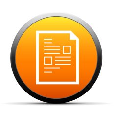 Document icon on a round button N32