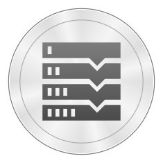 Flowchart icon on a round button N41