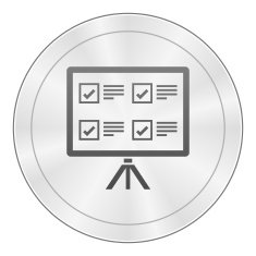 Projection Screen icon on a round button N13
