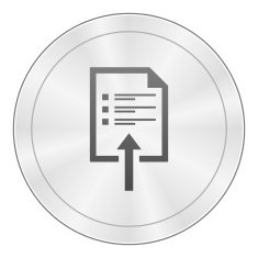 Document icon on a round button N35