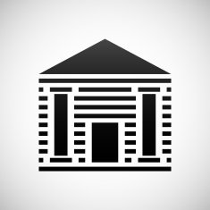 Bank icon on a white background N14