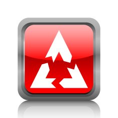 Chevron Chart icon on a square button N14