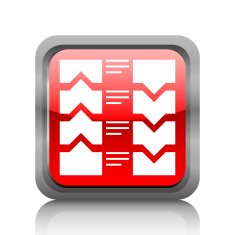 Flowchart icon on a square button N21