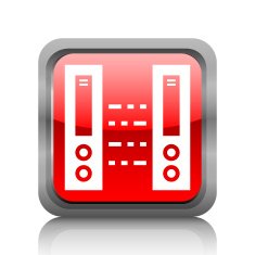 Network Server icon on a square button N6