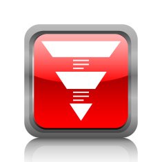 Pyramid icon on a square button N5