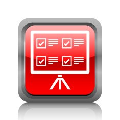 Projection Screen icon on a square button N7