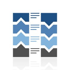 Flowchart icon on a white background N28