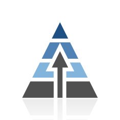 Pyramid icon on a white background N6