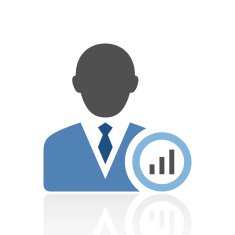 Businessman icon on a white background N30