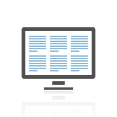 Computer Monitor icon on a white background N9