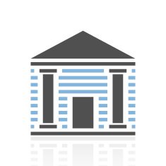 Bank icon on a white background N15
