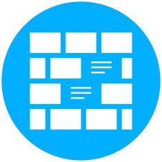 Wall icon on a round button N14