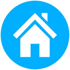 Home icon on a round button N5
