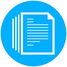 Document icon on a round button N41