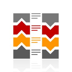 Flowchart icon on a white background N32