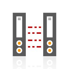 Network Server icon on a white background N11