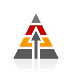 Pyramid icon on a white background N8