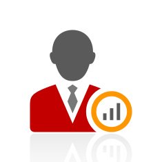 Businessman icon on a white background N31