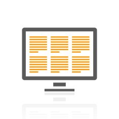 Computer Monitor icon on a white background N10