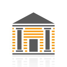 Bank icon on a white background N16