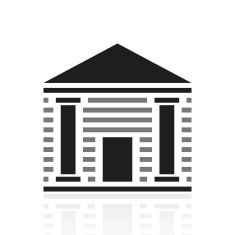Bank icon on a white background N17