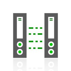 Network Server icon on a white background N13
