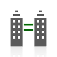 Office Building icon on a white background N14