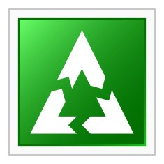 Chevron Chart icon on a square button N16