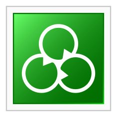 Venn Diagram icon on a square button N4