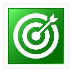 Target icon on a square button N8