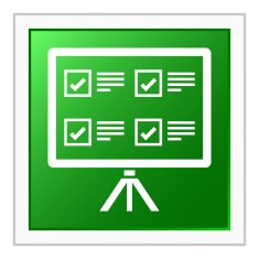 Projection Screen icon on a square button N8