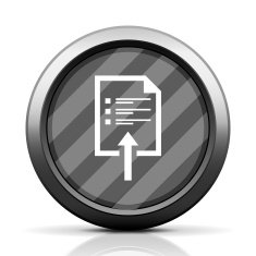 Document icon on a round button N45