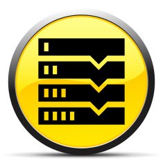Flowchart icon on a round button N57