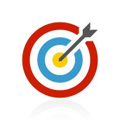 Target icon on a white background N14