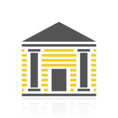 Bank icon on a white background N19