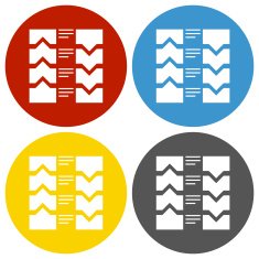 Flowchart icon on circle buttons N7