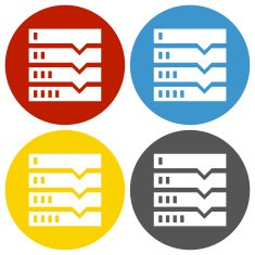 Flowchart icon on circle buttons N8