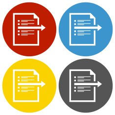Document icon on circle buttons N8