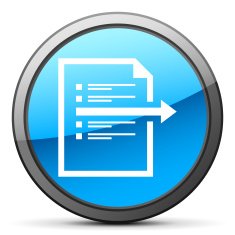 Document icon on a round button N63