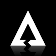 Chevron Chart icon on a black background N11