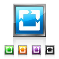 Chevron Chart icon on square buttons N12